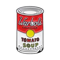 Broche De Esmalte De Sopa De Tomate, Estilo Arte Pop De Warhol, Distintivo Para Lapela Ou Mochila,