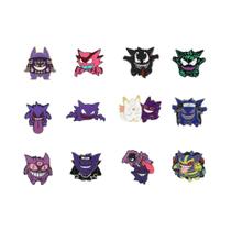 Broche De Esmalte Gengar De Desenho Animado, 12 Peças, Emblema De Metal, Acessórios De Moda Para