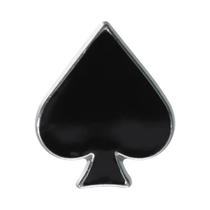 Broche De Esmalte Personalizado Em Forma De Coração Vermelho, Cartas De Baralho, Acessórios De