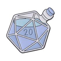 Broche De Esmalte RPG D20 Com Tema De Chamas Divertido, Distintivo De Lapela, Joia, Presente Para