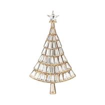 Broche De Estrela De Strass Para Árvore De Natal, Alfinete Clássico Para Corsage, Acessório De Joia