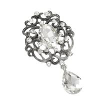 Broche De Flor Com Strass Unissex Para Mulheres, Pingente De Vidro Para Suéter, Jaqueta, Presentes Broche De Flor Com Strass Unissex Para Mulheres, Pingente De Vidro Para Suéter, Jaqueta, Presentes