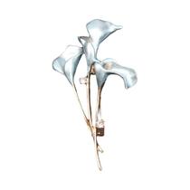 Broche de Flor de Lírio Esmaltado - Design Clássico e Simples para Festa Broche de Flor de Lírio Esmaltado - Design Clássico e Simples para Festa