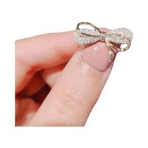 Broche De Flor Feminino Com Laço Em Metal, Pin De Lapela Anti-reflexo, Acessórios Para Suéter E Broche De Flor Feminino Com Laço Em Metal, Pin De Lapela Anti-reflexo, Acessórios Para Suéter E