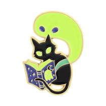 Broche De Halloween Com Gato Assustador E Fantasma Que Brilha No Escuro, Joia De Presente Broche De Halloween Com Gato Assustador E Fantasma Que Brilha No Escuro, Joia De Presente