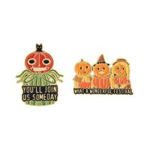 Broche De Halloween Homem Abóbora, Pin De Esmalte De Desenho Animado over the Garden Wall, Emblema
