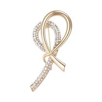 Broche De Laço Unissex Feminino Com Strass E Esmalte, Alfinete De Corda Para Banquete, Festa,