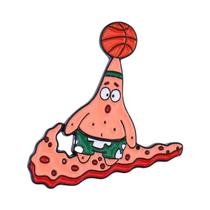 Broche De Liga Metálica Patrick Star SpongeBob SquarePants, Emblema De Desenho Animado Japonês