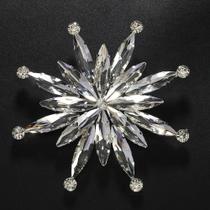 Broche De Luxo Feminino Com Strass Em Formato De Flor, Joia Corporal Irregular De Designer Para Broche De Luxo Feminino Com Strass Em Formato De Flor, Joia Corporal Irregular De Designer Para
