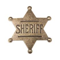 Broche De Metal Em Forma De Estrela De Xerife Ocidental Para Adultos, Presente Para Festa À Broche De Metal Em Forma De Estrela De Xerife Ocidental Para Adultos, Presente Para Festa À