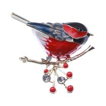 Broche De Pássaro Magpie Com Strass E Esmalte Para Mulheres, Acessório Para Escritório E Festas,