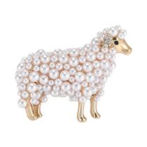 Broche De Pérola De Ovelha Unissex Para Mulheres, Pin De Animal Fofo Em 3 Cores, Acessórios De Joias Broche De Pérola De Ovelha Unissex Para Mulheres, Pin De Animal Fofo Em 3 Cores, Acessórios De Joias