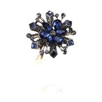 Broche de Strass e Pérolas Barrocas Luxuoso para Vestido de Festa e Casamento