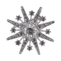 Broche de Strass e Pérolas Barrocas Luxuoso para Vestido de Festa e Casamento
