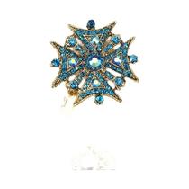 Broche de Strass e Pérolas Barrocas Luxuoso para Vestido de Festa e Casamento