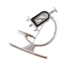 Broche De Zircônia Com Pingente De Microscópio, Equipamento Médico, Para Médicos E Enfermeiros, Broche De Zircônia Com Pingente De Microscópio, Equipamento Médico, Para Médicos E Enfermeiros,