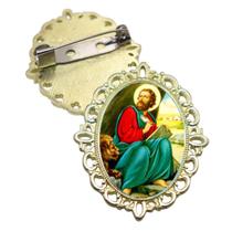 Broche Dourado São Marcos Terno Noivo lapela Qualidade Resinado Alto Padrão Casamentos Broche Dourado São Marcos Terno Noivo lapela Qualidade Resinado Alto Padrão Casamentos