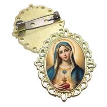 Broche Dourado Virgem Maria Terno Noivo lapela Qualidade Resinado Alto Padrão Casamentos Broche Dourado Virgem Maria Terno Noivo lapela Qualidade Resinado Alto Padrão Casamentos