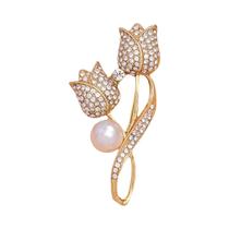 Broche Elegante De Flor Tulipa Para Mulheres, Acessório De Moda Para Casacos De Outono E Inverno,