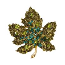 Broche Elegante De Folha De Bordo Em Cristal Para Mulheres E Homens, Joia Moderna Com Tema Botânico, Broche Elegante De Folha De Bordo Em Cristal Para Mulheres E Homens, Joia Moderna Com Tema Botânico,