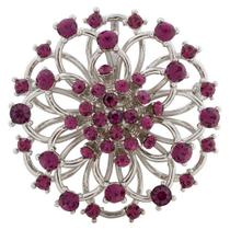 Broche Elegante Strass Flor Casual e Festa Akasaki BRG20735
