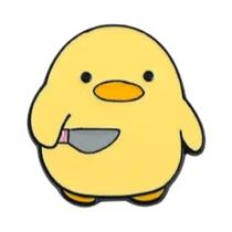 Broche Em Forma De Pinguim Patinho Amarelo Exquisito Distintivo De Animal Criativo Para Roupas E