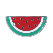 Broche Esmaltado De Melancia De Verão Em Formato De Fruta, Decoração Para Bolsa, Joia De Lapela