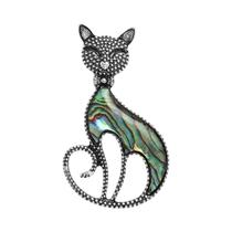 Broche Feminino Unissex Concha Golfinho Pérola Vida Marinha Animal Planta Alfinetes Acessórios De