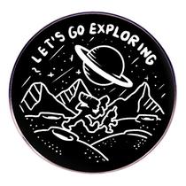 Broche Let's Go Exploring Space Adventure Astronaut 3x3cm Broche Let's Go Exploring Space Adventure Astronaut 3x3cm