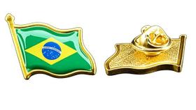 Broche Metal Bandeira do Brasil Broche Metal Bandeira do Brasil