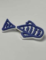 Broche Pin Botton Azul Peixe Mochila Lapela Camisa Bolsa Broche Pin Botton Azul Peixe Mochila Lapela Camisa Bolsa