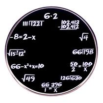 Broche Pin Creative Math Formula Black Alloy Lapel Pin