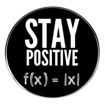 Broche Pin Funny Math Stay Positive Black Alloy 3x3cm Broche Pin Funny Math Stay Positive Black Alloy 3x3cm