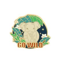 Broche Pin Go Wild Elephant Cartoon Jungle Animal Alloy Broche Pin Go Wild Elephant Cartoon Jungle Animal Alloy