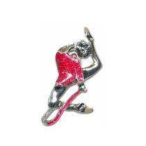 Broche Pin Metálico Ginasta Corda Rosa 2 Pastorelli