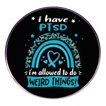 Broche Pin PTSD Awareness Rainbow Heart Alloy 3 x 3 cm 7,8 g Broche Pin PTSD Awareness Rainbow Heart Alloy 3 x 3 cm 7,8 g