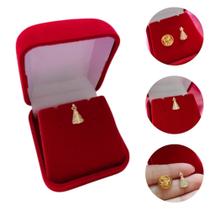 Broche Pin Santa Nossa Senhora Aparecida Pedras Em Banho