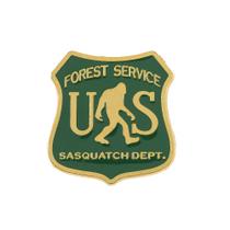 Broche Pin Sasquatch Forest Service Shield B Alloy 3,3 x 3,5 cm Broche Pin Sasquatch Forest Service Shield B Alloy 3,3 x 3,5 cm