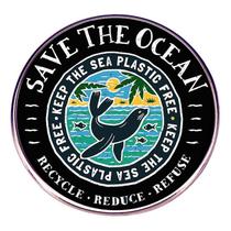 Broche Pin Save the Ocean Seal Marine Life Environmental Broche Pin Save the Ocean Seal Marine Life Environmental
