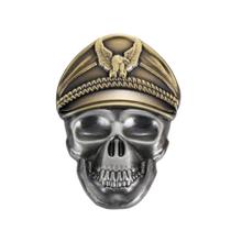 Broche Pin Vintage Skull Eagle Gothic Biker Style Lapel P