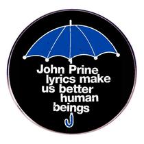 Broche Pins Better Human Beings, emblema redondo, guarda-chuva azul