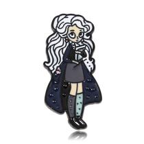 Broche Pins Magical Professor Cartoon Girl Blouse Alloy