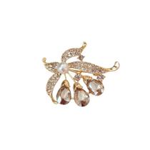 Broche Raminhos com Pedras -
