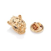 Broche rommanel unissex mufasa rei leão 3d banhado ouro 18k 542906 Broche rommanel unissex mufasa rei leão 3d banhado ouro 18k 542906