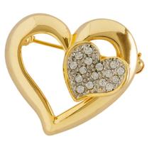 Broche Strass Coração BRG9581