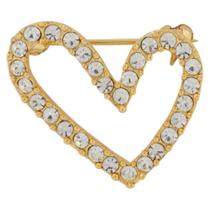 Broche Strass Coração BRG9655