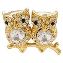 Broche Strass Corujinhas BRG0044