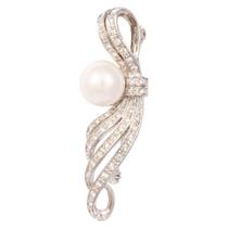 Broche Strass e Pérola BRG0031