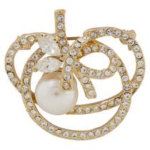 Broche Strass e Pérola BRG0038