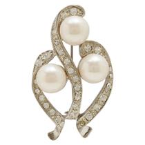 Broche Strass e Pérola BRG9277